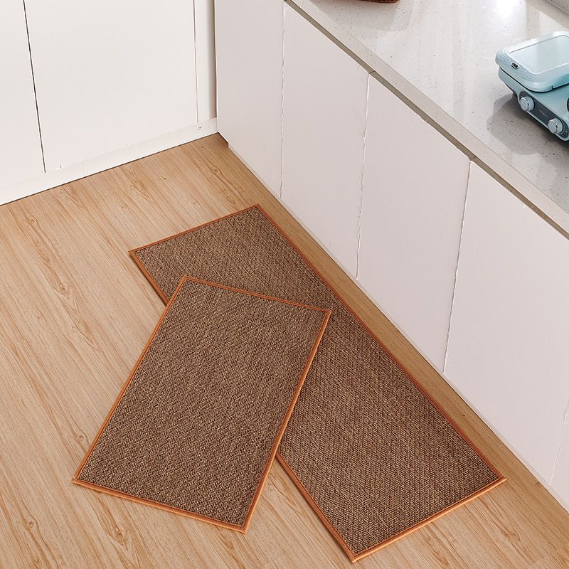 Rubber-backed Natural Twill Kitchen Carpet