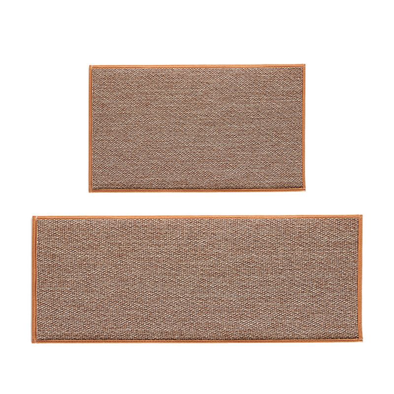 Rubber-backed Natural Twill Kitchen Carpet