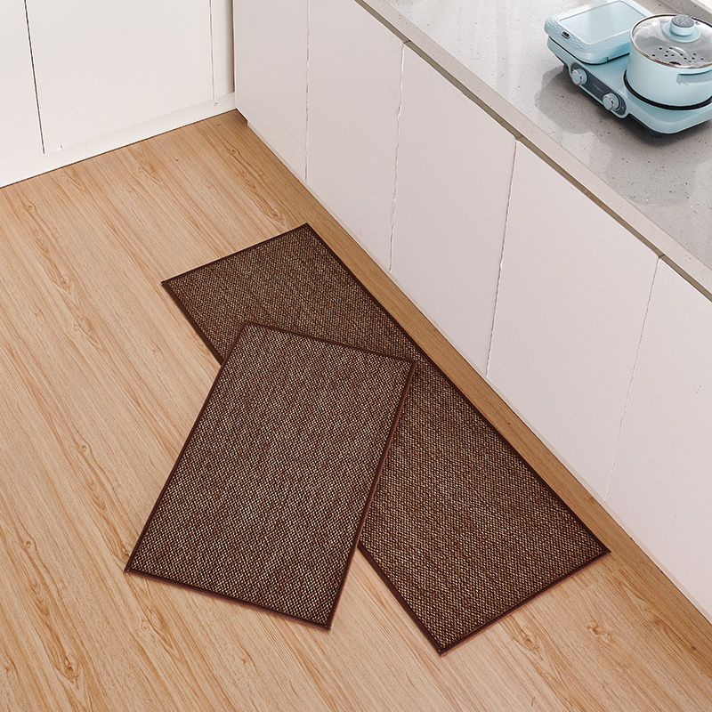 Rubber-backed Natural Twill Kitchen Carpet